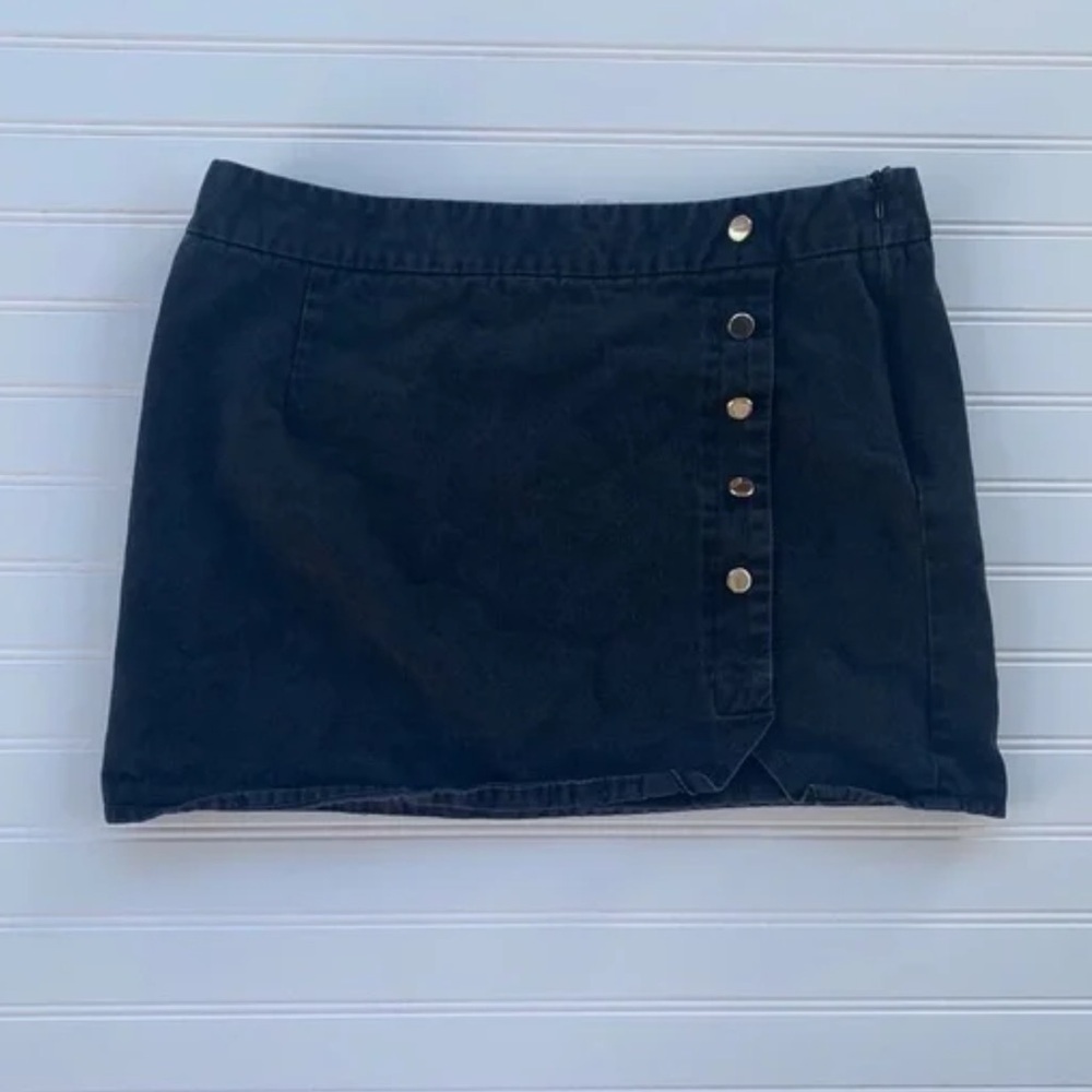 Style Rack Mini Pencil Skirt with Wrap Design